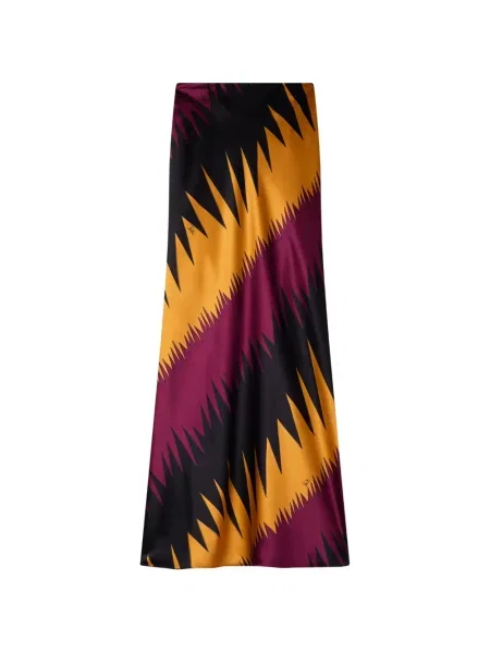 Fustă Pucci din satin cu imagine violet