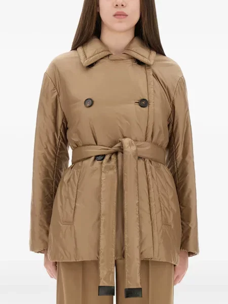 Dvouřadá opásaný bunda 's Max Mara