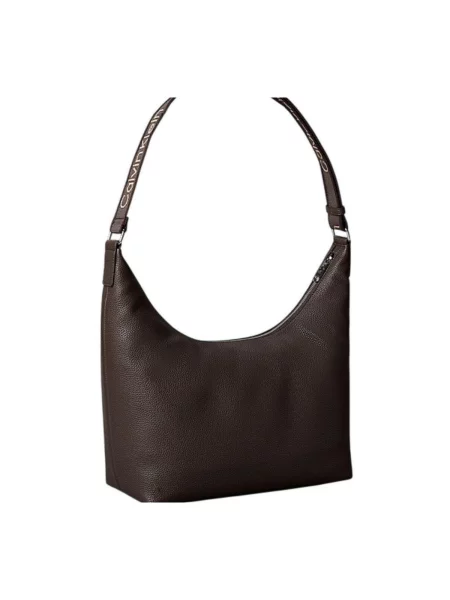 Geantă Calvin Klein cu bretele maro