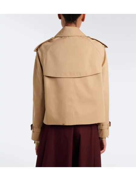 Geacă Burberry cu două rânduri de nasturi bej