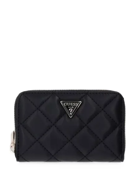 Matlasat portofel Guess cu autograf negru