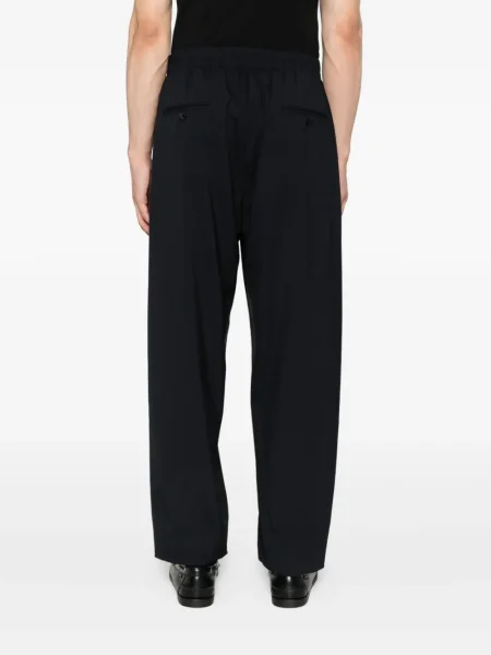 Pantaloni Giorgio Armani plisate albastru