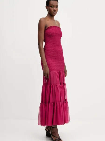 Сукня Bardot AZURA midi розкльошена чорний