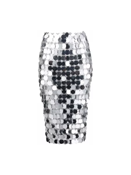 Spódnica midi Paco Rabanne szara