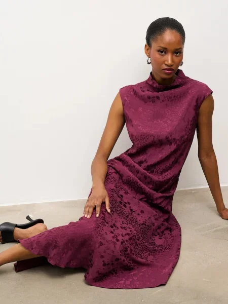 Obleka Answear.LAB bordo