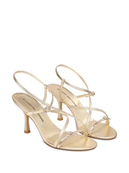 Sandale Stuart Weitzman de cristal auriu