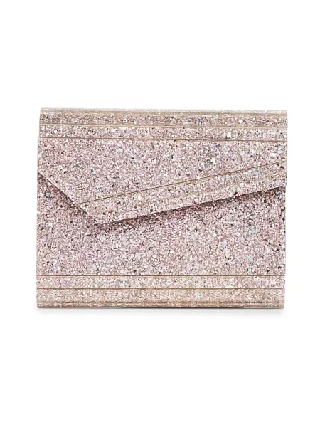 Torebka skórzana Jimmy Choo skórzana różowa