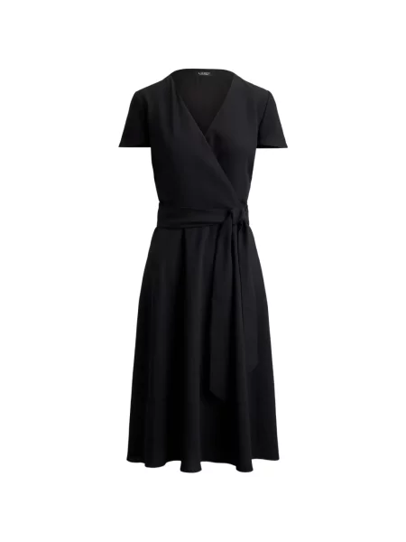 Cu centură rochie midi Lauren Ralph Lauren plic negru