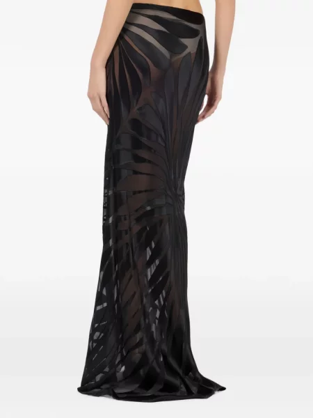 Fusta maxi Roberto Cavalli cu imagine negru