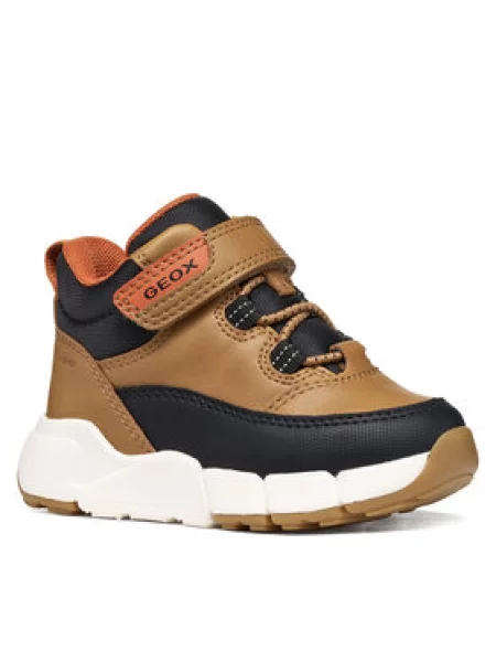 Geox Auliniai batai B Flexyper Mini Boy Abx M Šviesiai ruda