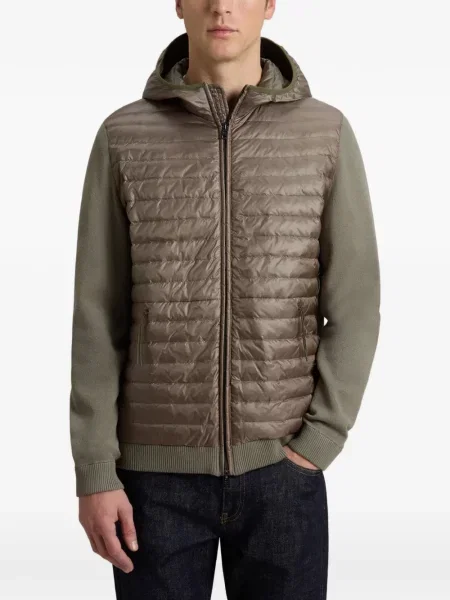 Jachetă cu glugă Woolrich cu glugă maro