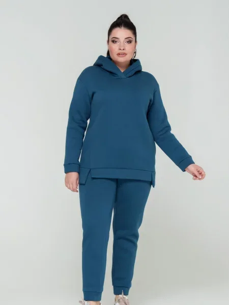 Повсякденний костюм All Posa Комплект кофта+штани морська хвиля бавовна/поліестер