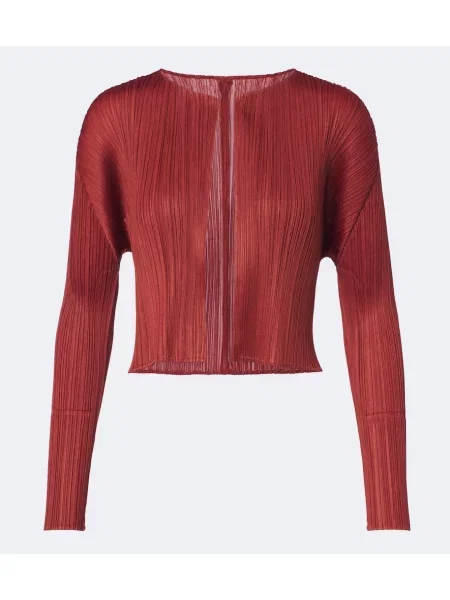 Cardigan Pleats Please Issey Miyake portocaliu