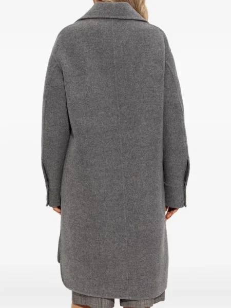 Palton Jil Sander de lână gri