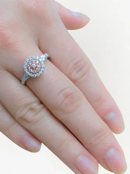 Žiedas Hyt Jewelry su argyle raštu balta