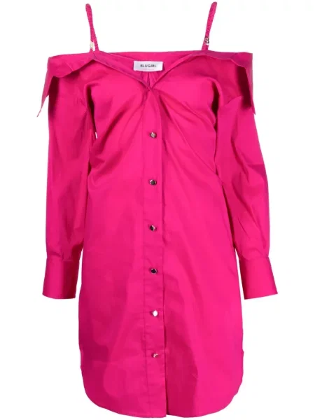 Rochie tip cămașă Blugirl roz