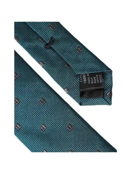 Jedwabny krawat Dolce And Gabbana zielony