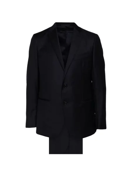 Costum Caruso cu rever albastru