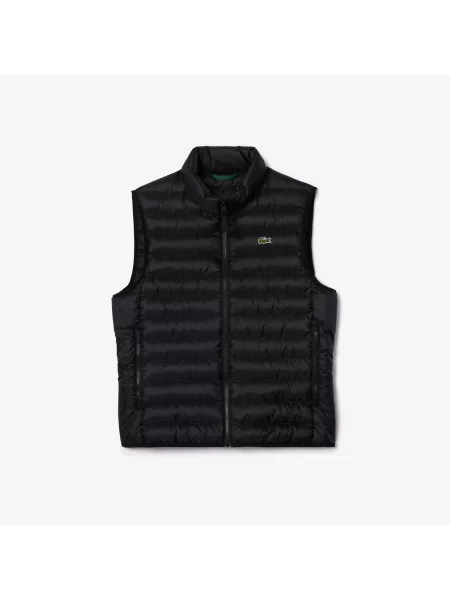 Lacoste Wodoodporna Kamizelka Puchowa czarna