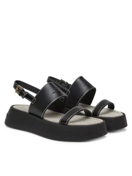 Armani Exchange Sandále čierna