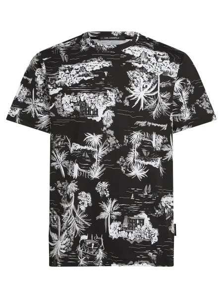 Karl Lagerfeld Tricou negru alb