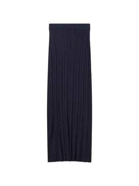 Fusta maxi Maison Kitsune tricotate albastru