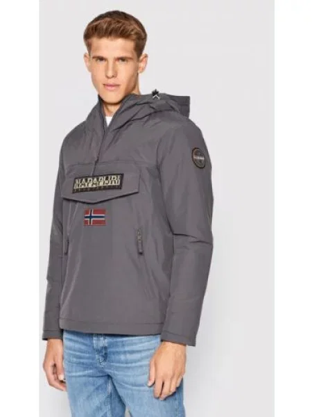 Napapijri Bunda anorak Rainforest Pocket 2 šedá
