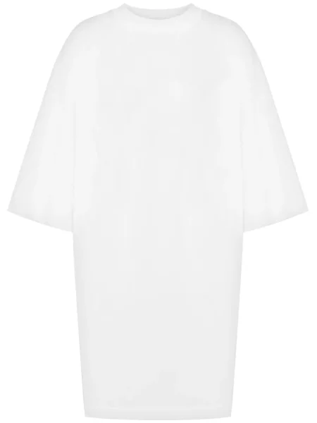 Rochie tip cămașă Moschino de costum alb