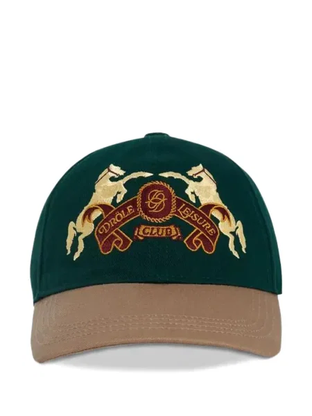 Căciulă Drole De Monsieur cu broderie verde