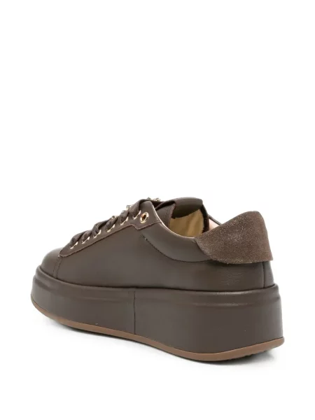 Sneakerși Gio+ din piele maro
