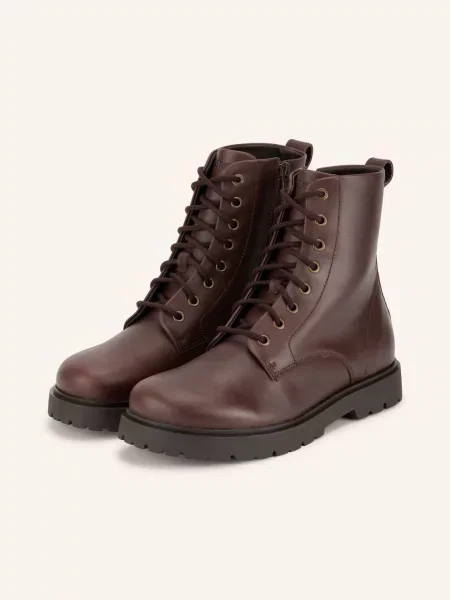 Birkenstock Šněrovací Boty Highwood Mid Lace tmavě hnědá