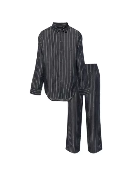 Pijamale Emporio Armani cu autograf gri