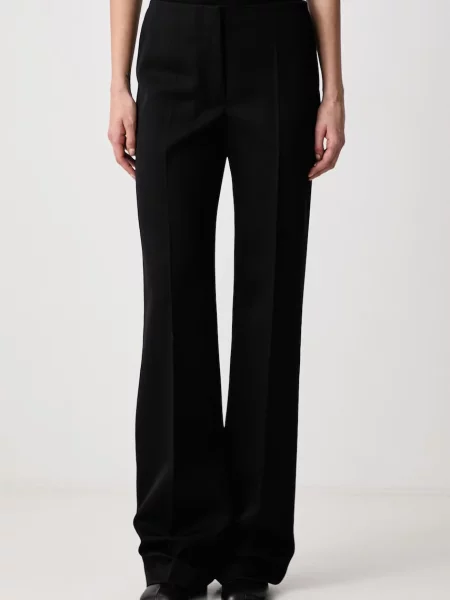 MUGLER pantaloni straight din lână pentru femei