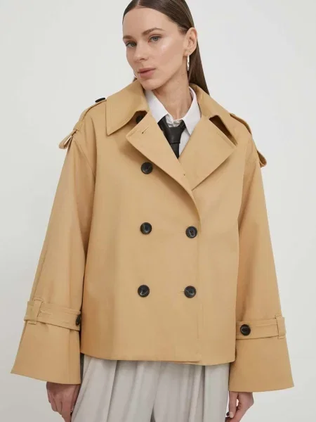 By Malene Birger geaca femei de tranzitie oversize bej
