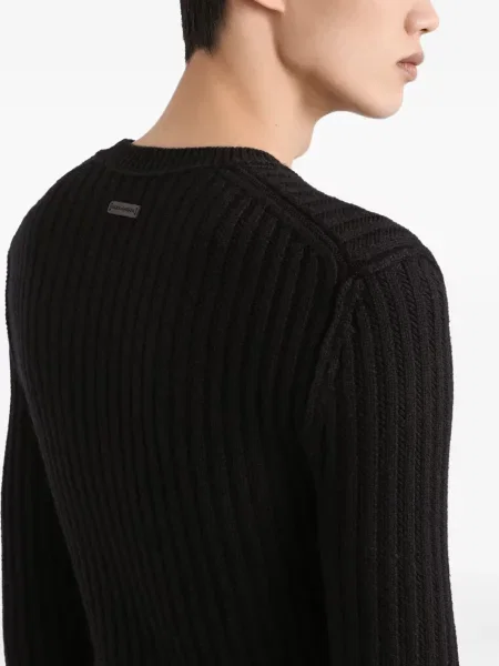 Pulover Dolce & Gabbana de lână negru