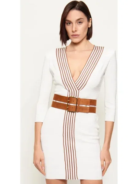 Elisabetta Franchi rochie bej