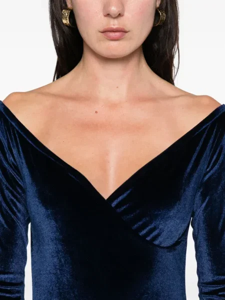 Haljina Atu Body Couture od samta plava