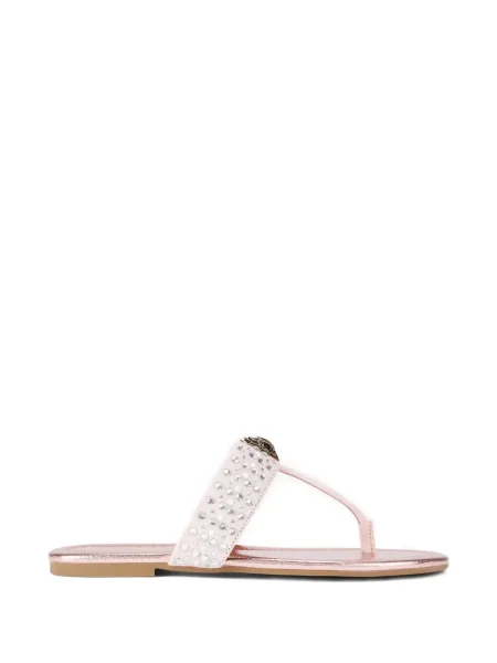 Sandale Kurt Geiger London fără toc de cristal roz