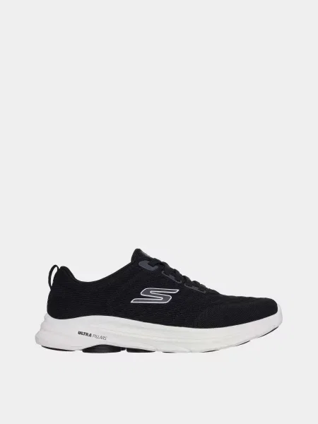 Кросівки для спорту Skechers текстиль/штучна шкіра чорний