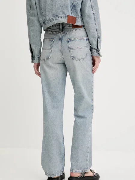 Džíny Tommy Jeans high waist modré
