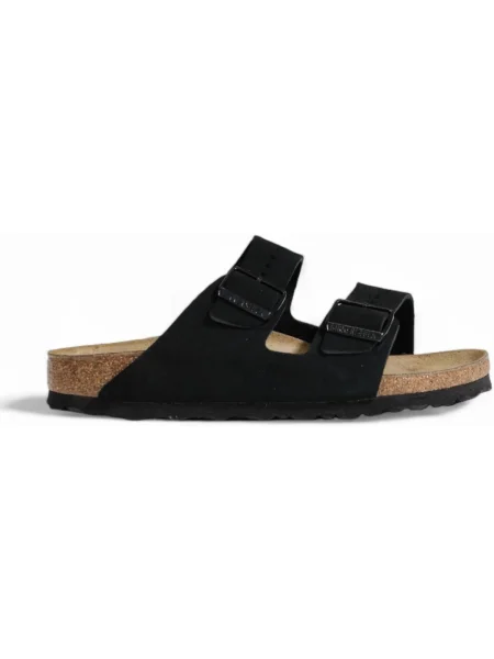 Birkenstock papucs velúrból Arizona női fekete