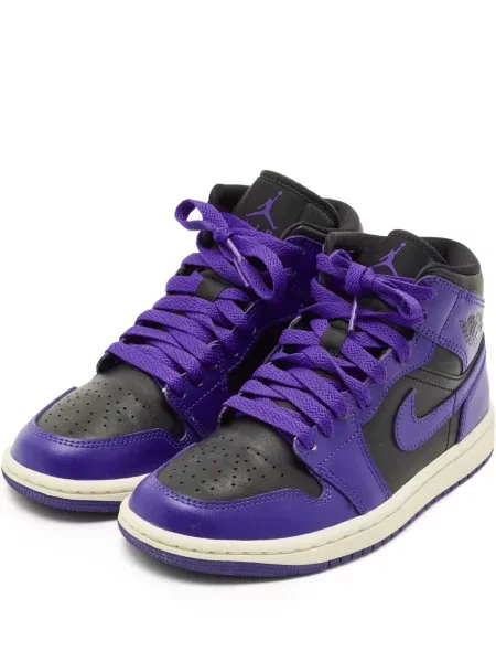 Sneakerși Jordan din piele violet