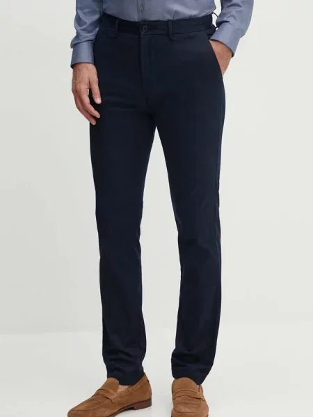 Hlače Tommy Hilfiger mornarsko modra