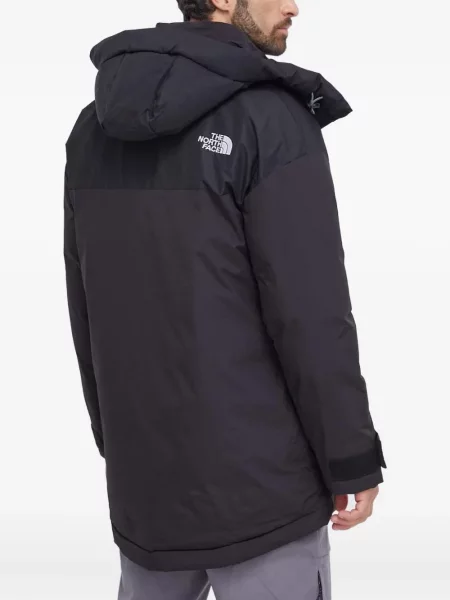 Geacă The North Face cu glugă negru