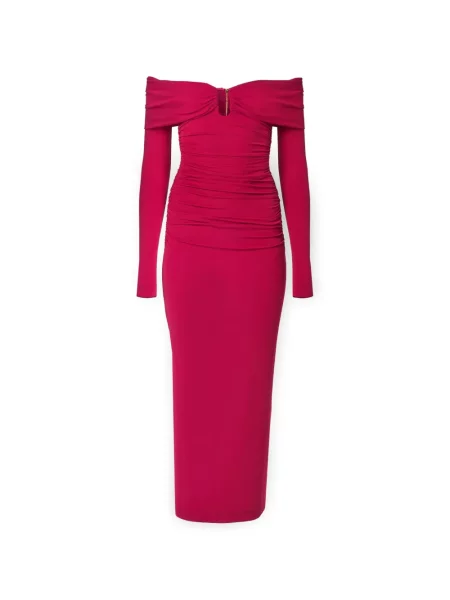 Rochie midi Carolina Herrera roșu