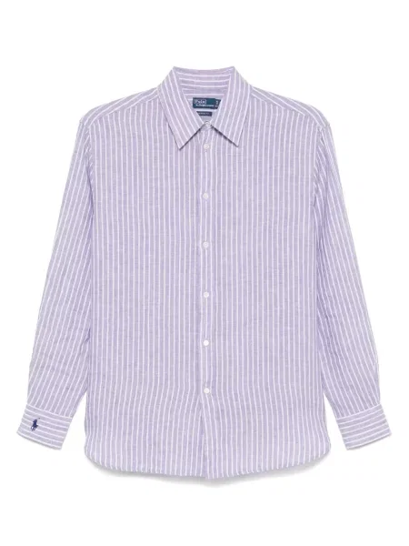 Portofel Polo Ralph Lauren de in cu broderie violet
