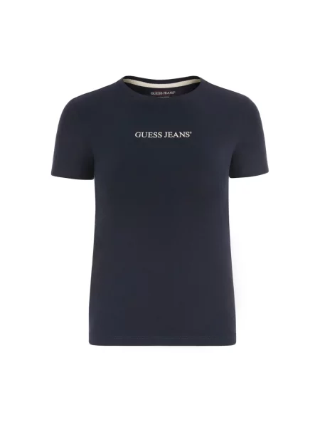 Guess Jeans T-Shirt Granatowy niebieska
