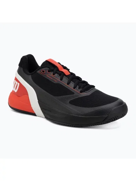 Încălțăminte de tenis pentru bărbați Wilson Rush Pro 5 black/infrared/white alb