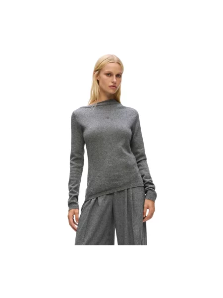 Sweter Karl Lagerfeld asymetryczny szary