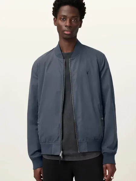 AllSaints geacă bomber pentru bărbați REV albastru